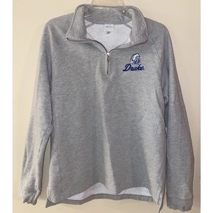 Drake University logo quarter-zip sweatshirt